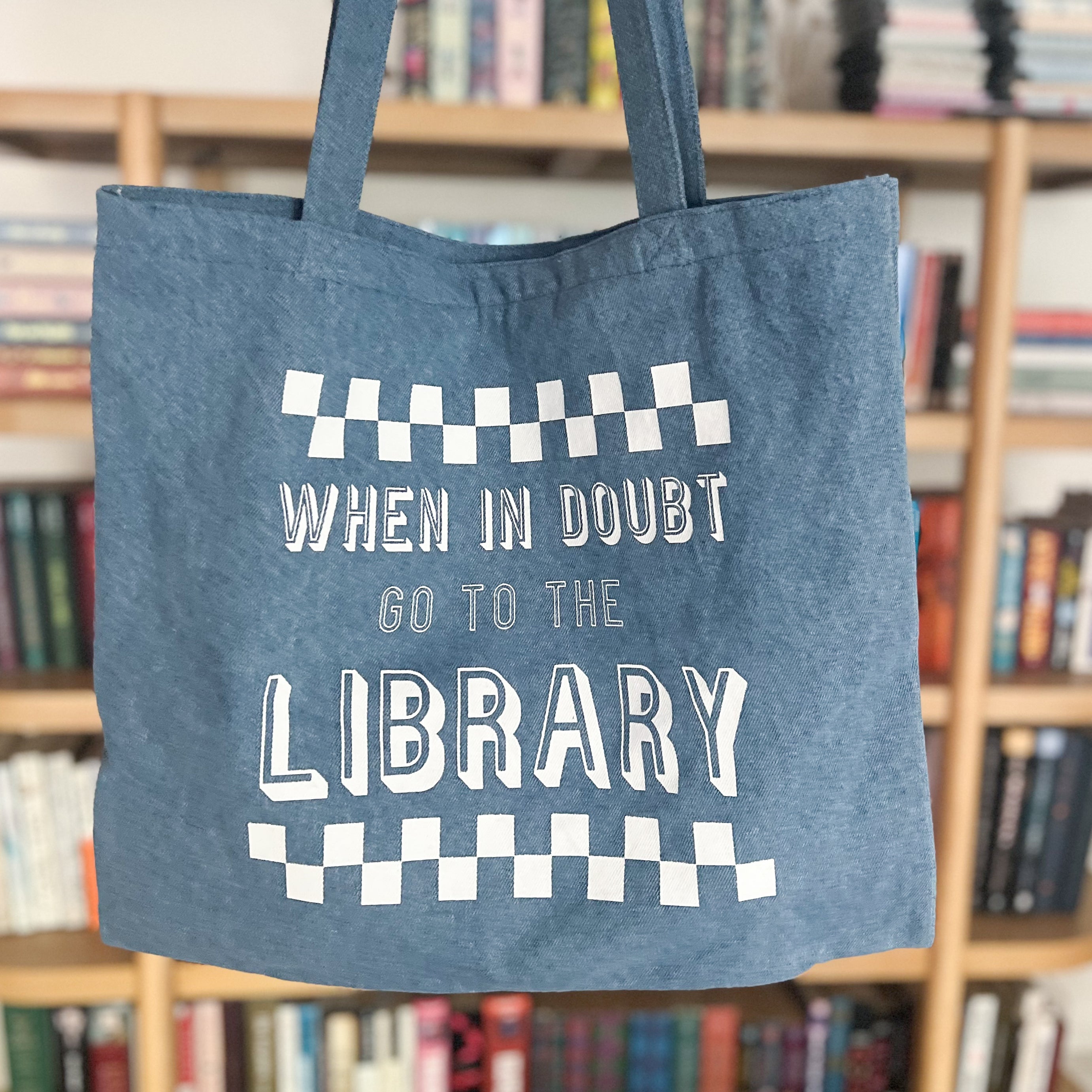 Library Denim Tote