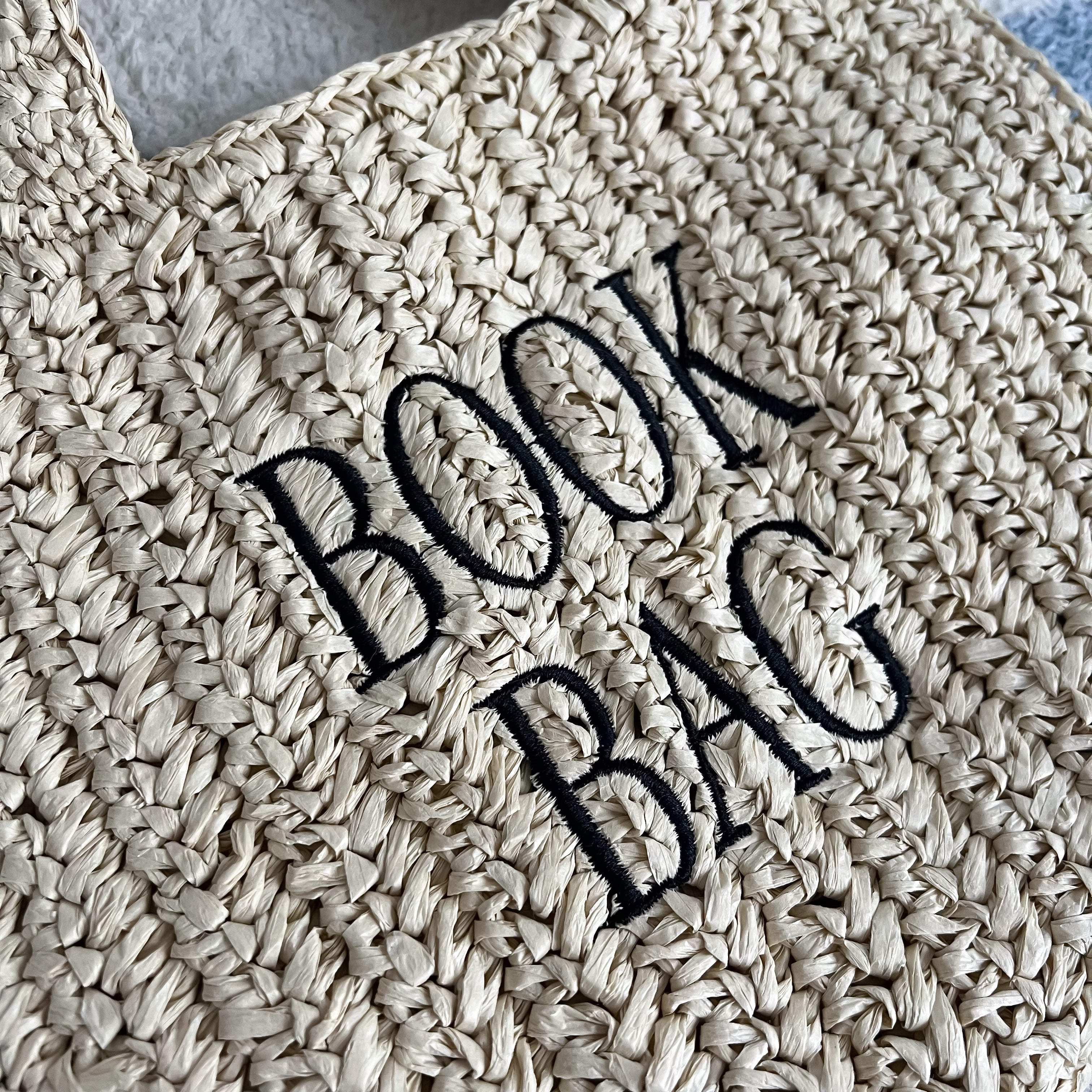 Straw Book Bag
