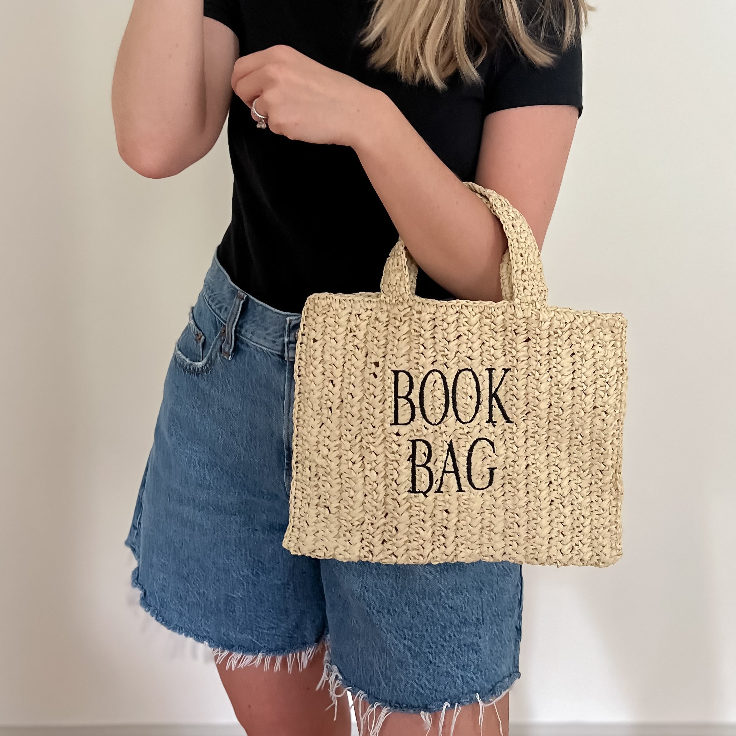 Straw Book Bag