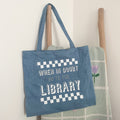 Library Denim Tote