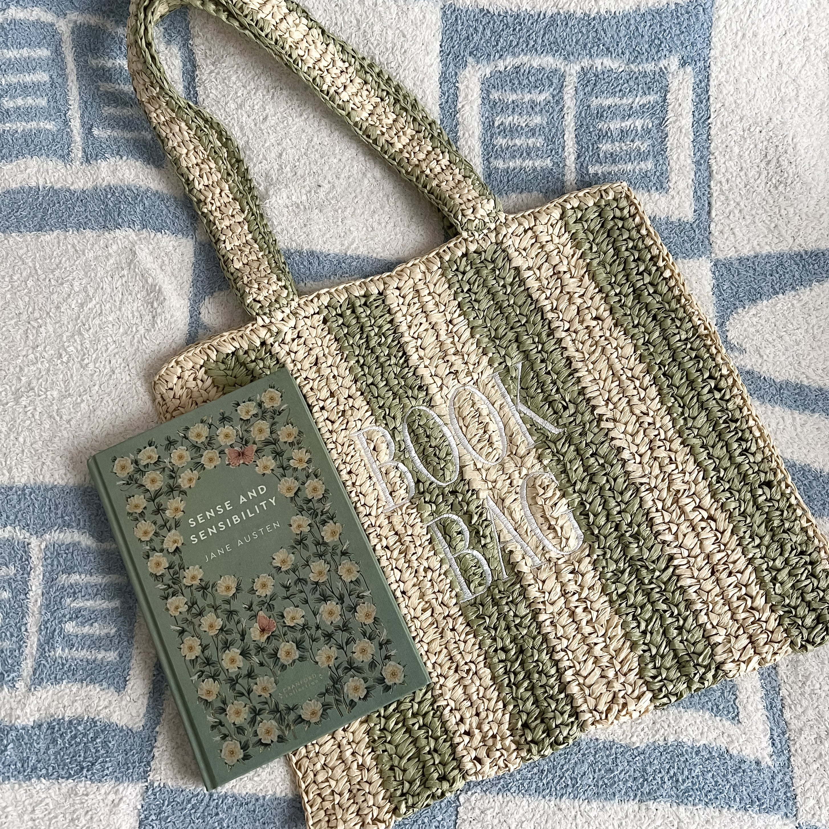 Straw Book Bag