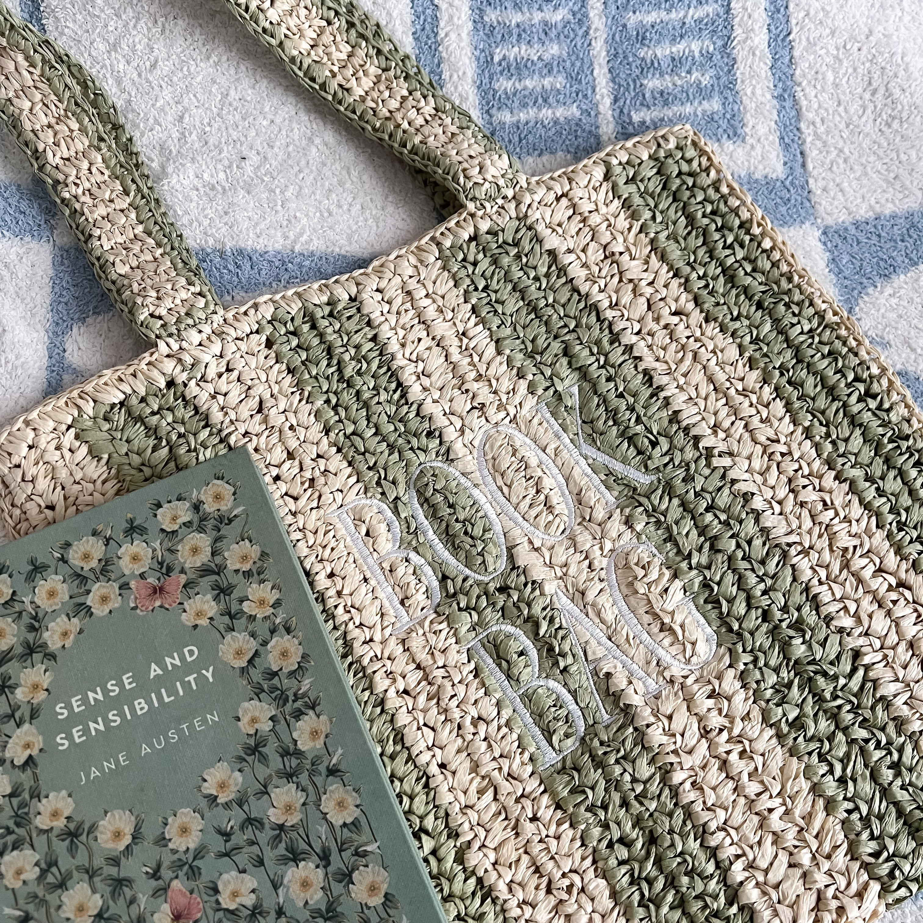 Straw Book Bag