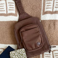 The Reader's Crossbody - Chocolate