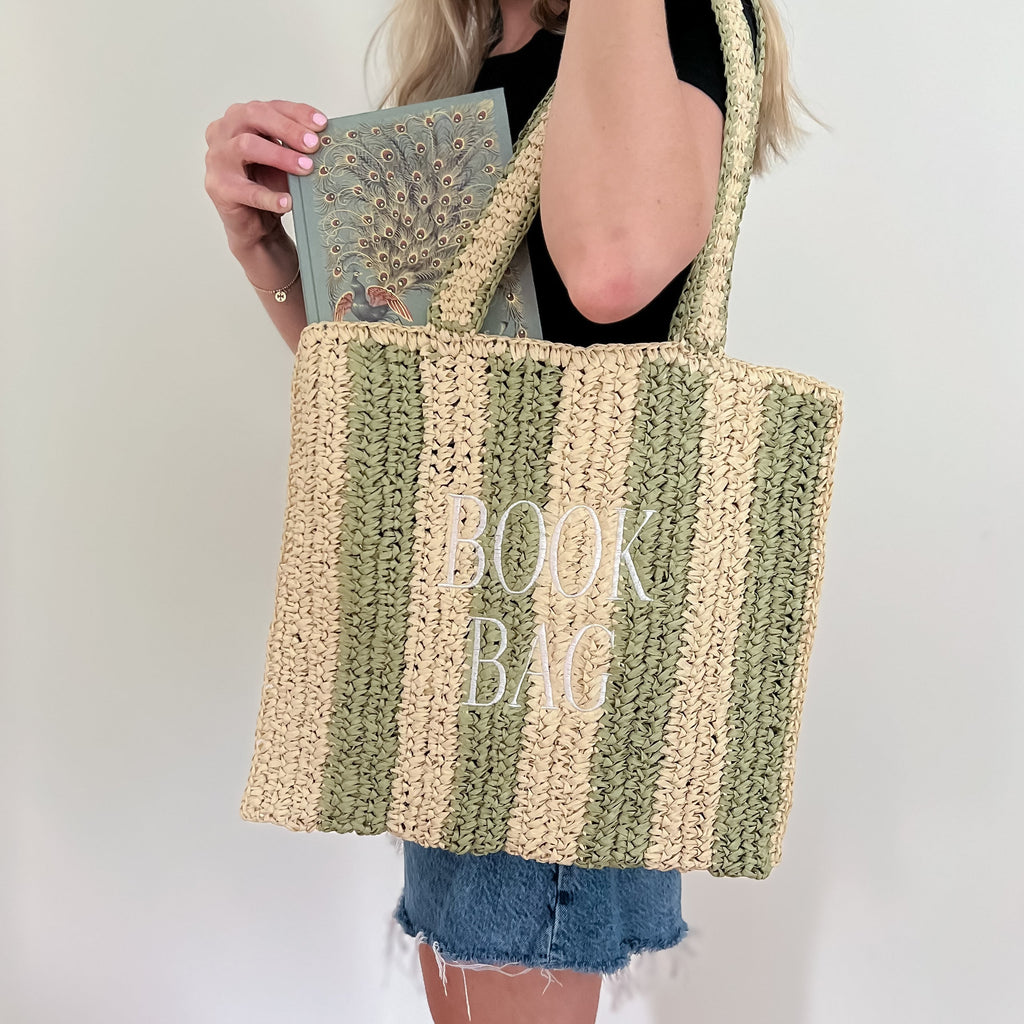 Straw Book Bag