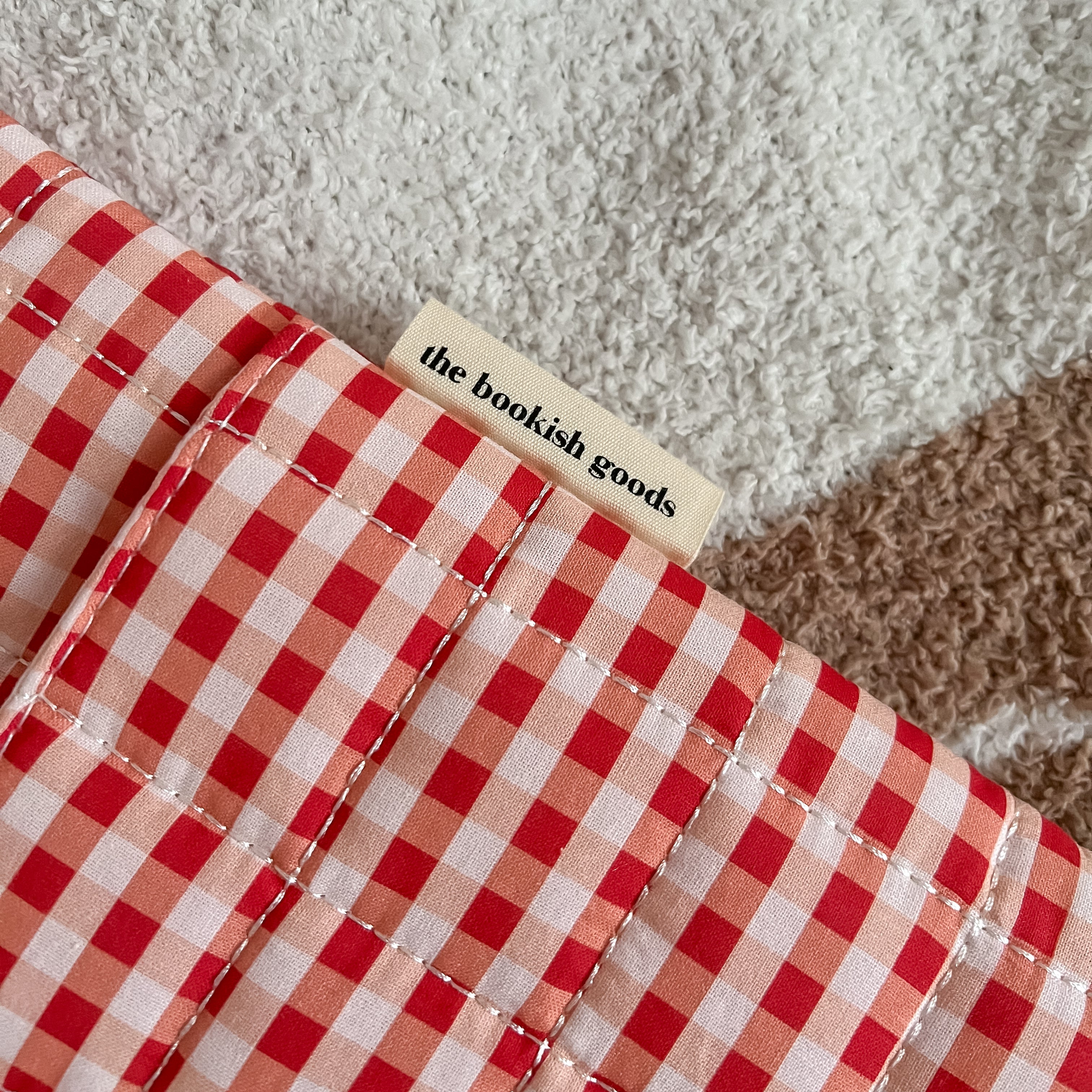 Gingham Book Sleeve