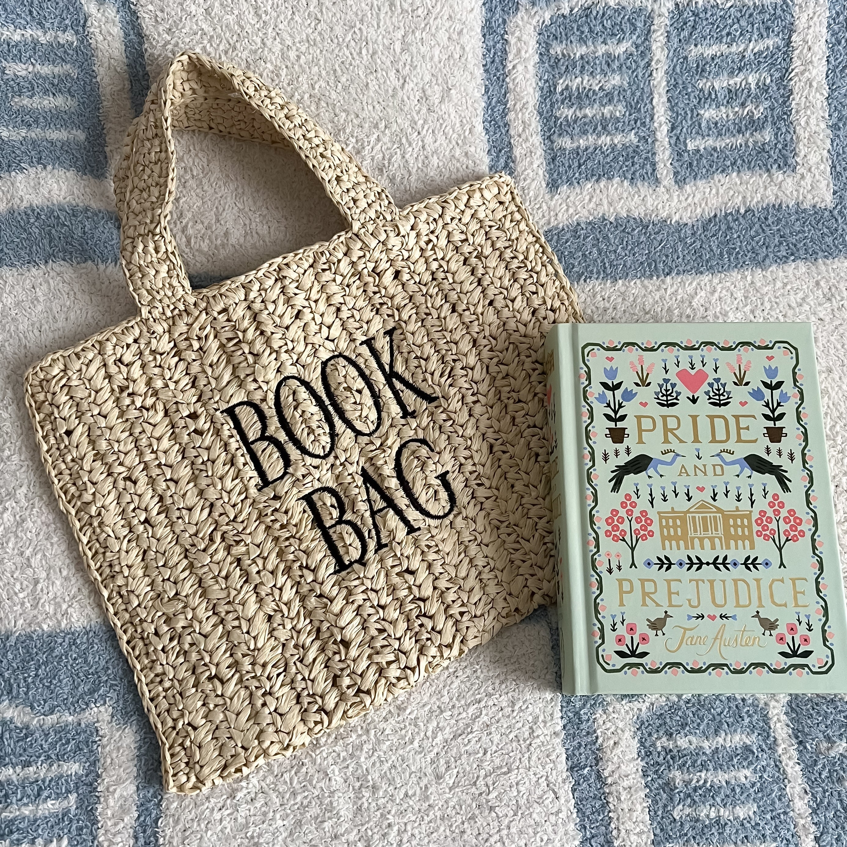 Straw Book Bag