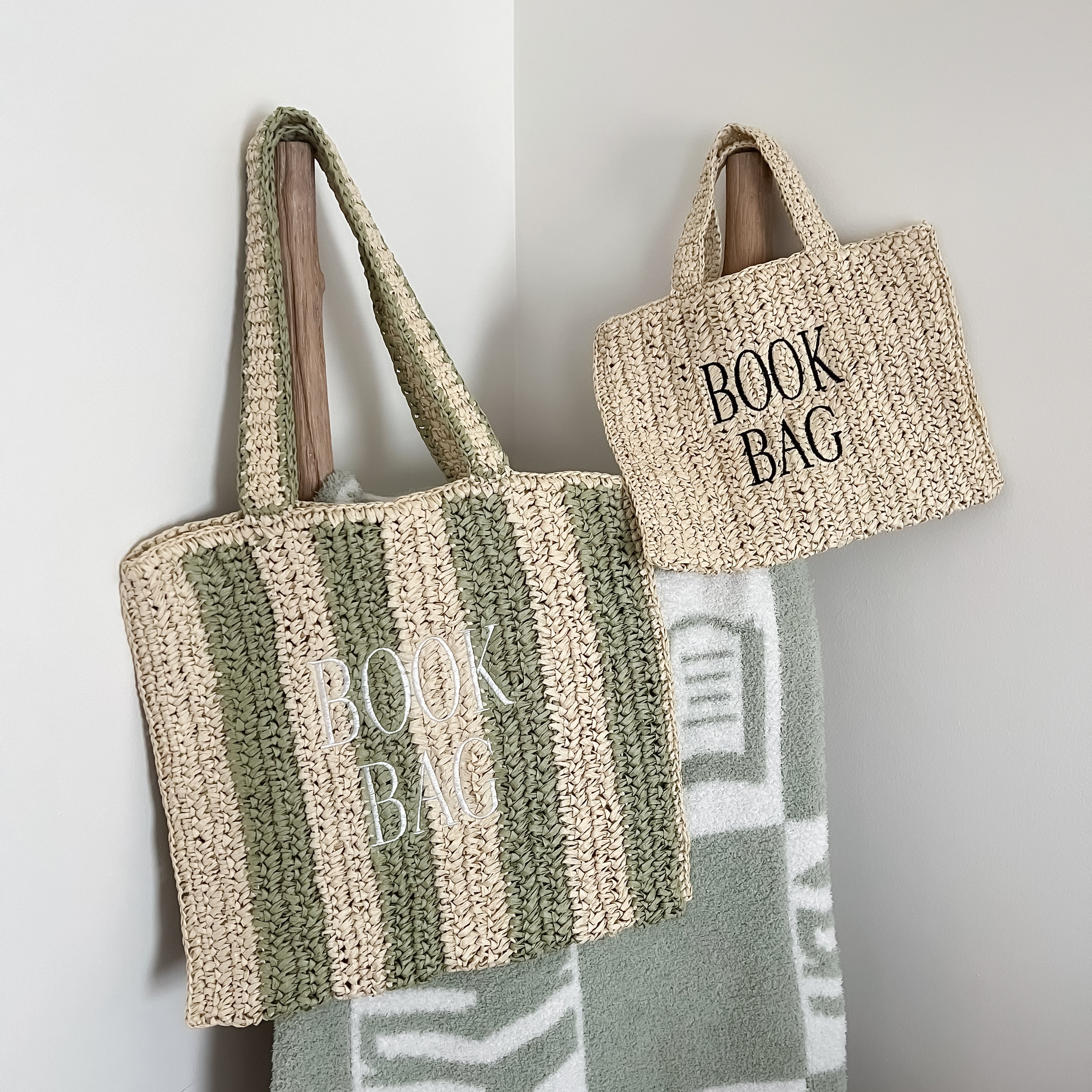 Straw Book Bag