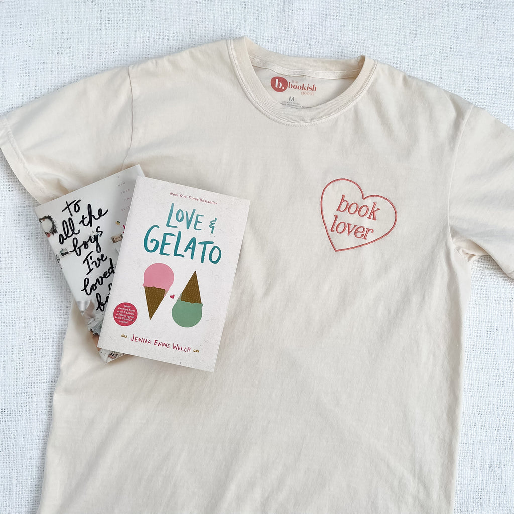 Book Lover Embroidered Tee