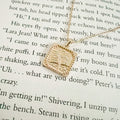 Floral Book Necklace