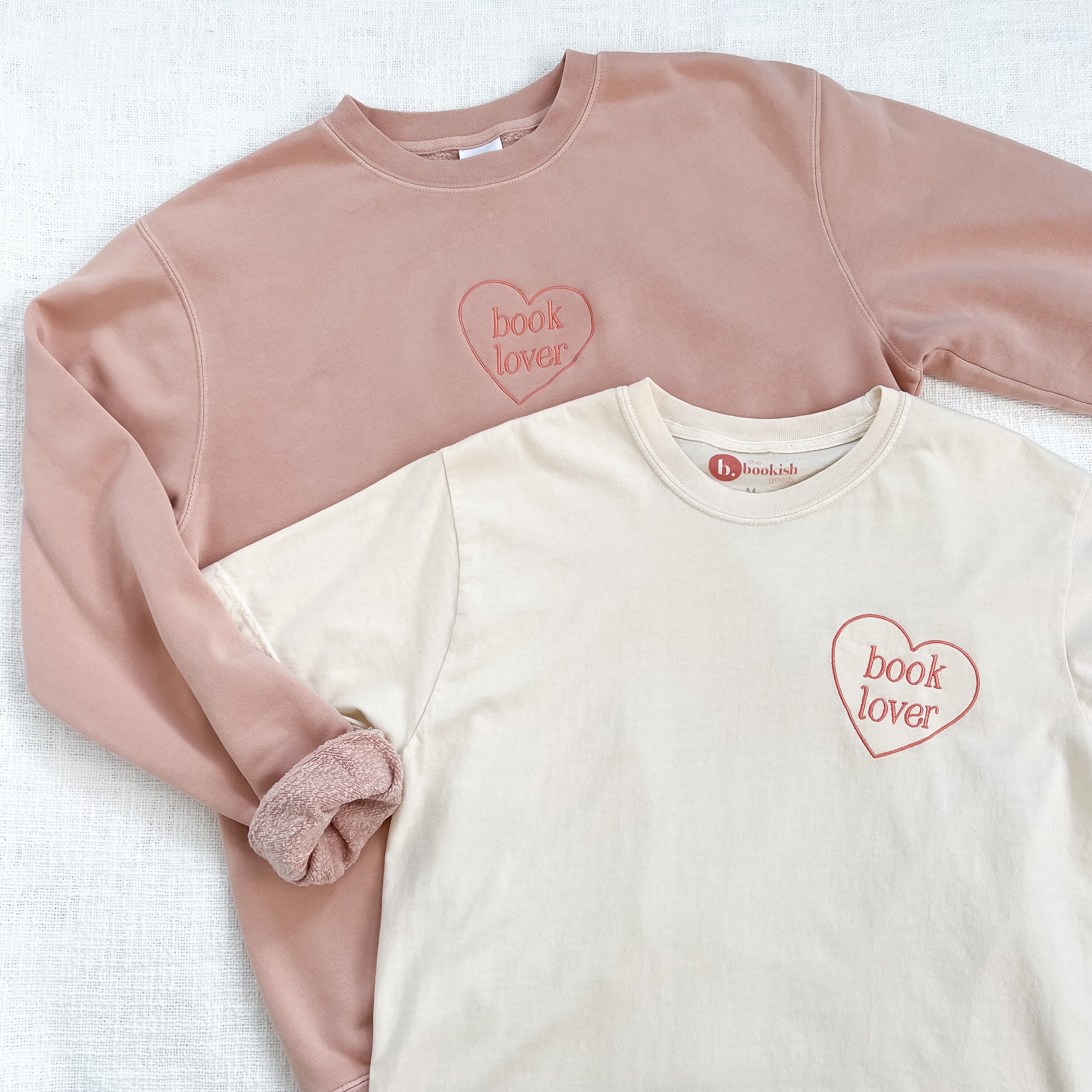 Book Lover Embroidered Tee